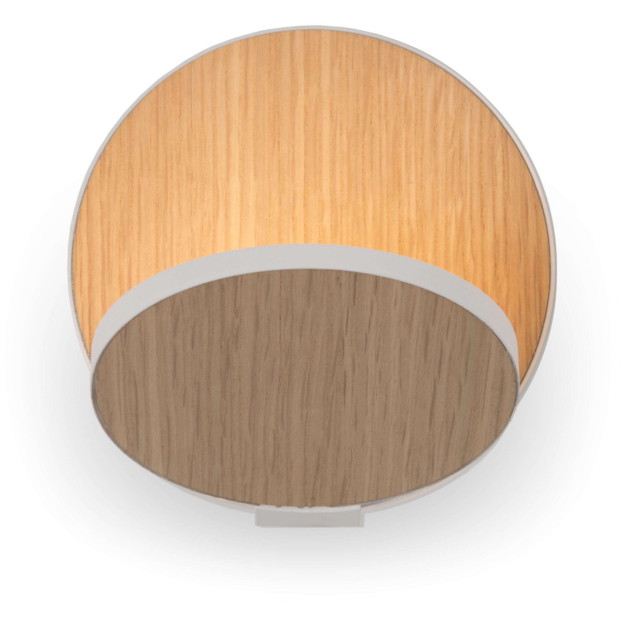 Gravy LED 4 inch Matte White with White Oak Wall Sconce Wall Light, Plug-in